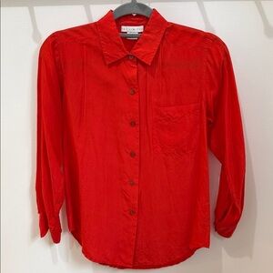The Limited Silk Button Down Blouse
